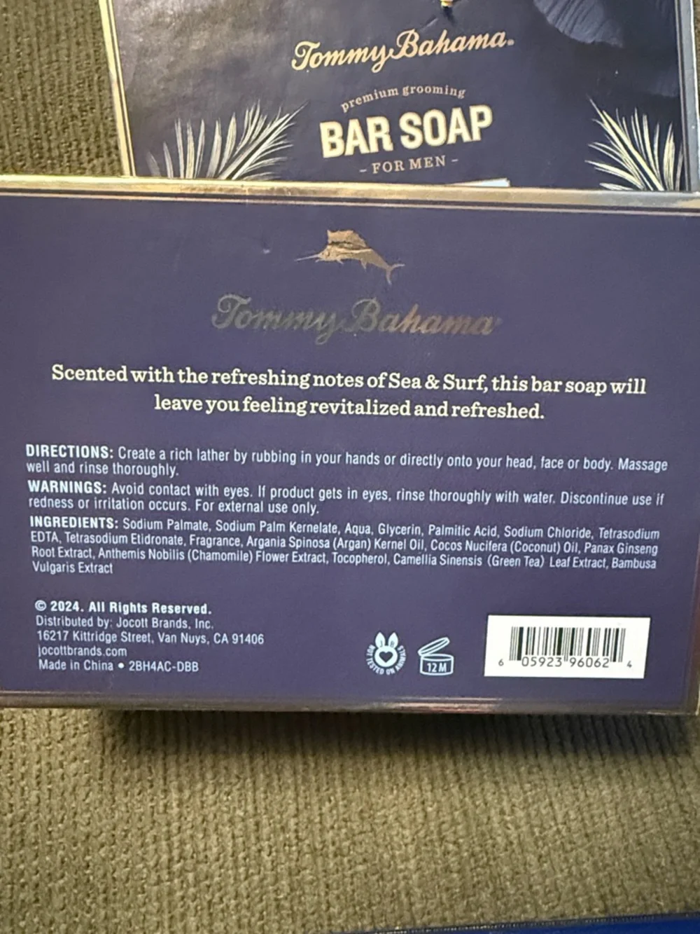 Tommy Bahama Sea & Surf Multi-Purpose Bar Soap. This is for ONE BOX or 2 for $18